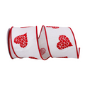 Hearts Embroidered - 4"X10YD