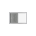 Horizontal Slider 24" x 18" Flush Window with Tempered Glass, No Grid Front