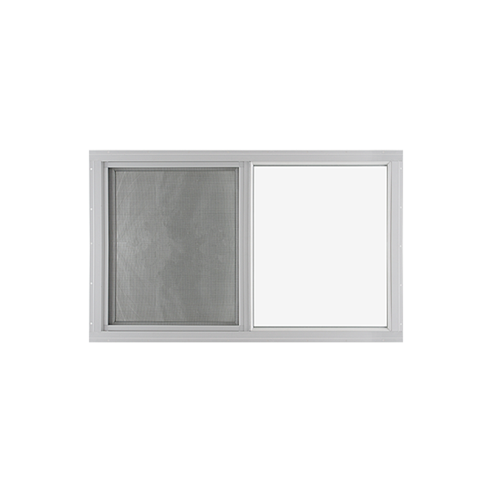Horizontal Slider 36" x 24" Flush Window with Temper Glass, No Grid Front