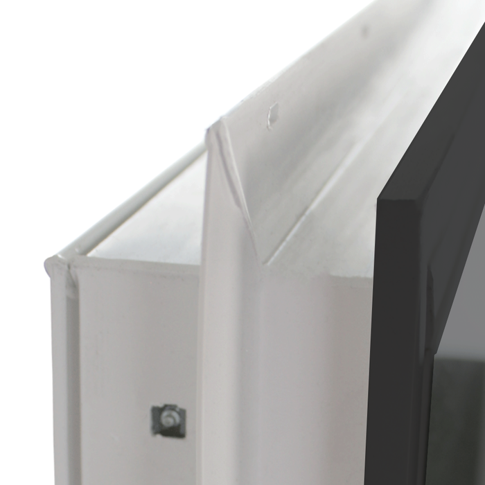 Horizontal Window 24" x 18" Double Pane Standard Glass Clear Black Side