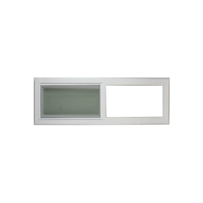 Horizontal Window 36" x 12" Double Pane Tempered Glass Front