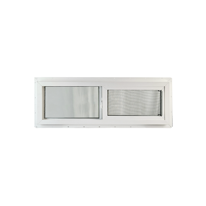 Horizontal Window 36" x 12" Double Pane Tempered Glass Back