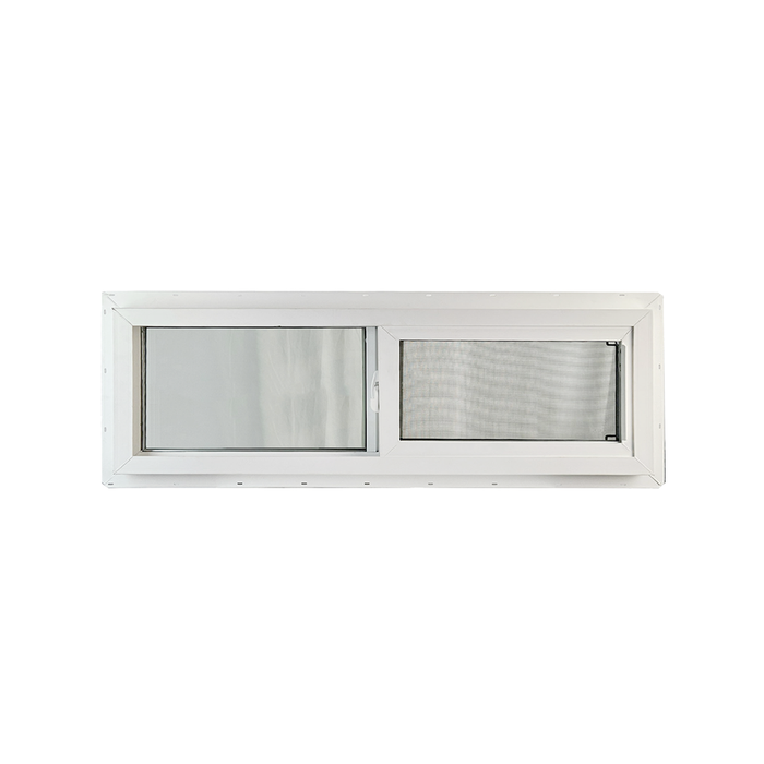 Horizontal Window 48" x 16" Double Pane Tempered Glass Back