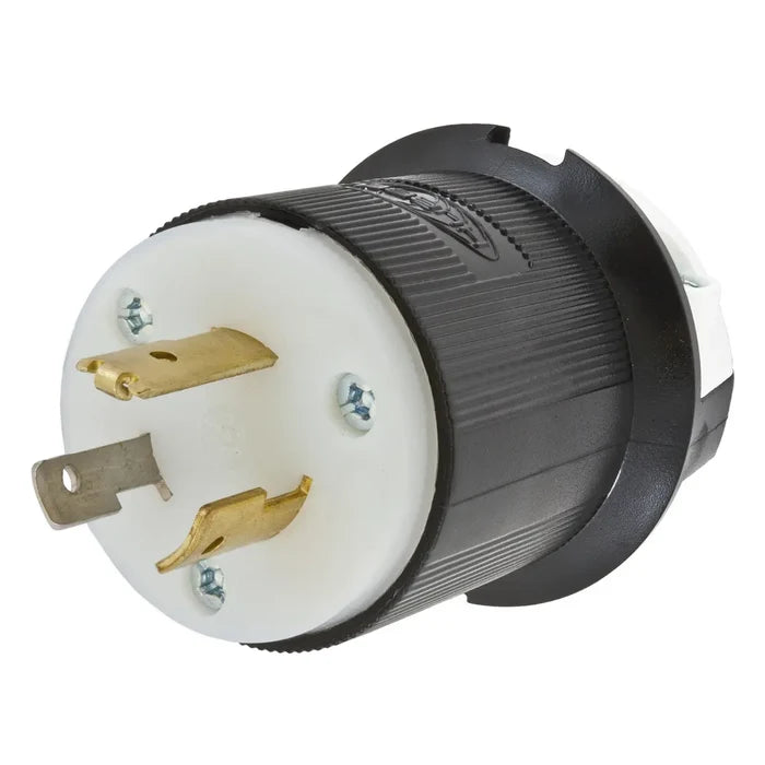 Hubbell HBL3721 Twist-Lock® Male Plug, 20A 347V AC, 2-Pole 3-Wire Grounding, L24-20P