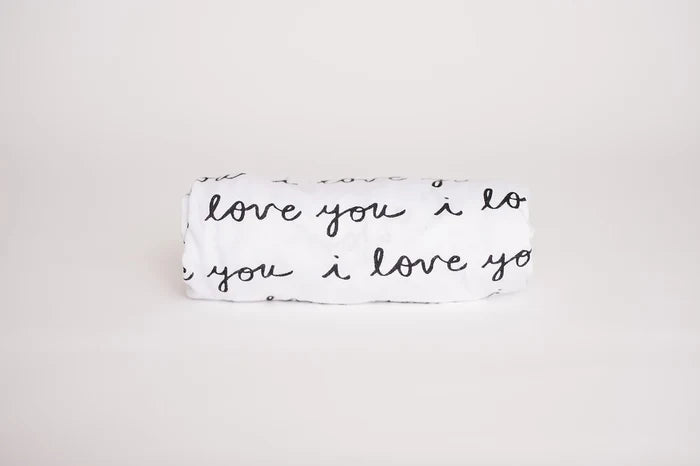Nodnal Co "I Love You" Mini Crib Fitted Sheet - Premium Baby Bedding & Essentials