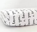 Nodnal Co "I Love You" Toddler Bed Sheet - Premium Baby Bedding & Essentials