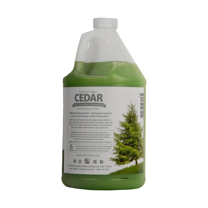 Jeffers Cedar All-Natural Flea Bite Relief Shampoo