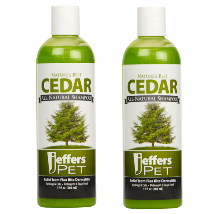 Jeffers Cedar All-Natural Flea Bite Relief Shampoo