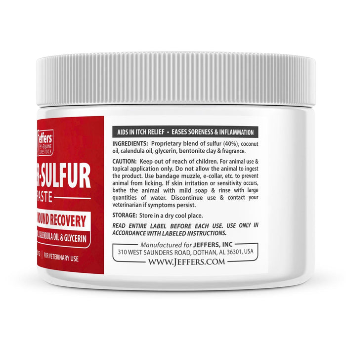 Jeffers Super-Sulfur Skin & Wound Healing Paste
