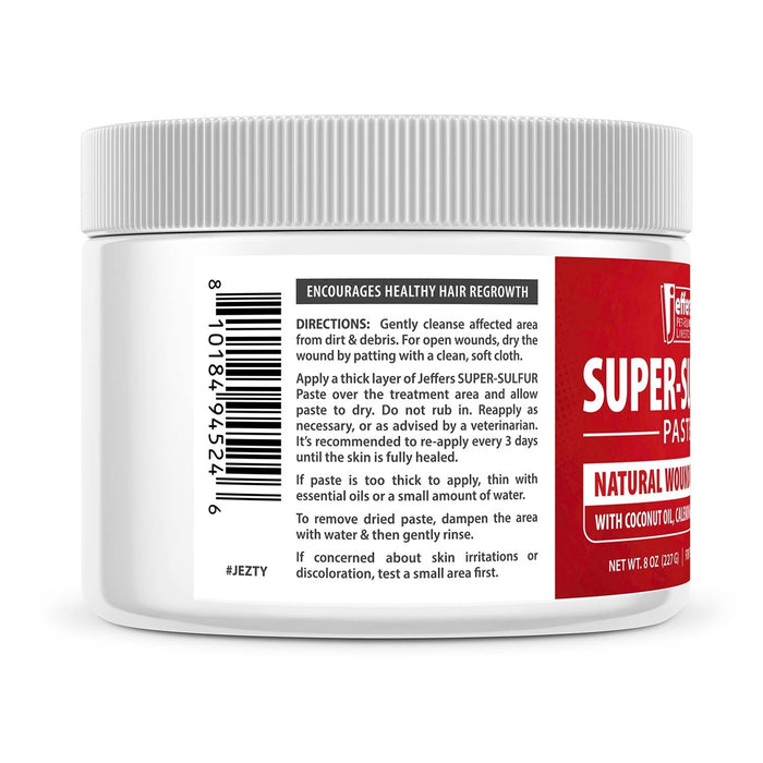 Jeffers Super-Sulfur Skin & Wound Healing Paste