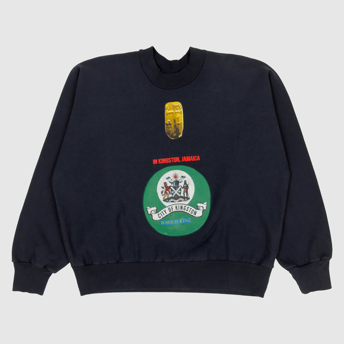 Jesus Is King 2019 Jamaica Sunday Service Crewneck In Navy