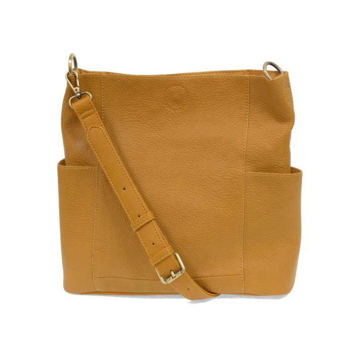 Kayleigh Side Pocket Bucket Bag Dijon