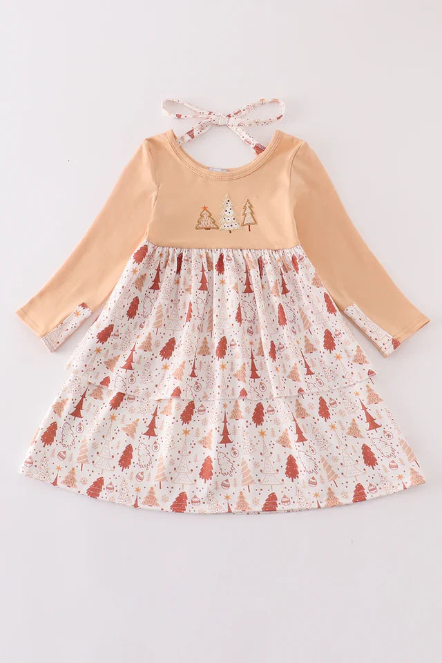 Khaki Christmas Dress