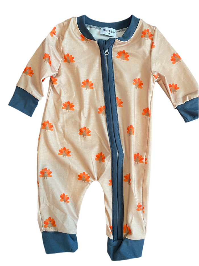 Khaki Turkey Romper