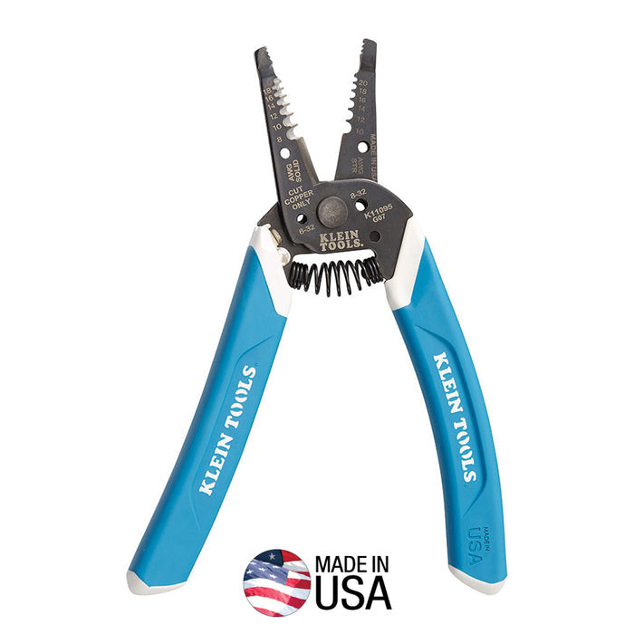 Klein Tools K11095 Klein-Kurve® Wire Stripper / Cutter, 8-20 AWG