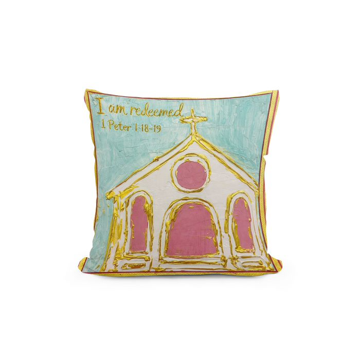 Kristies Redeemed Church Square Pillow