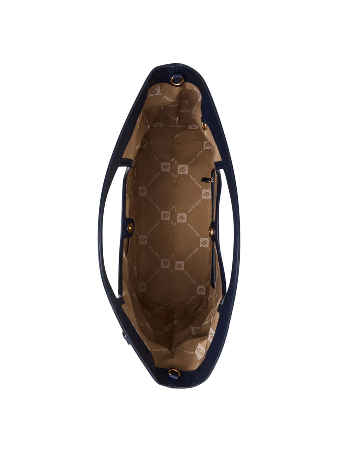 Anne Klein Large Printed Tote with Detachable Strap