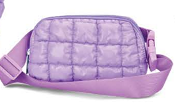 Lavender Puffer Belt Bag