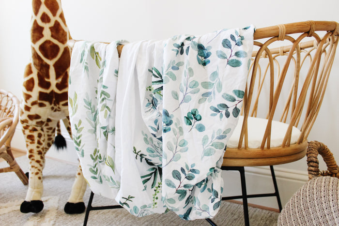 Nodnal Co Leafy Bassinet Fitted Sheet Set - Premium Baby Bedding & Essentials