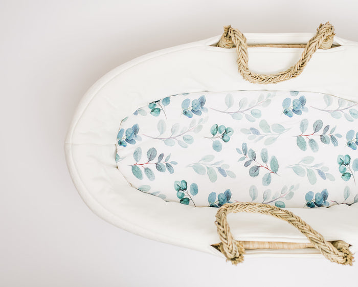 Nodnal Co Leafy Bassinet Fitted Sheet Set - Premium Baby Bedding & Essentials