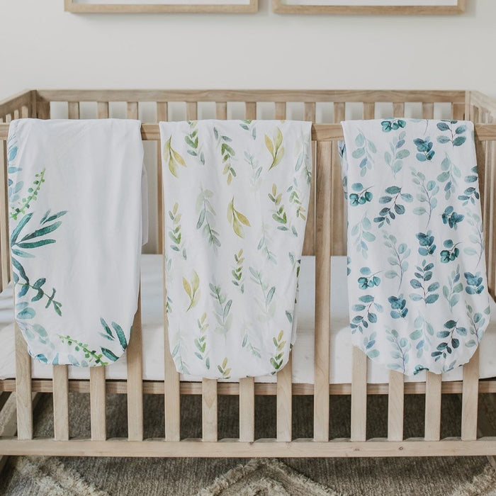 Nodnal Co Leafy Fitted Crib Sheet Set - Premium Baby Bedding & Essentials