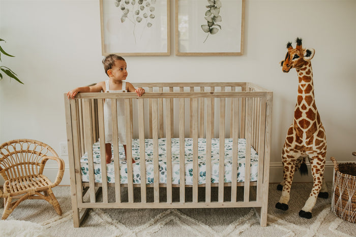 Nodnal Co Leafy Fitted Crib Sheet Set - Premium Baby Bedding & Essentials