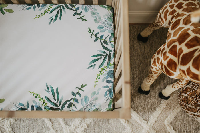 Nodnal Co Leafy Fitted Crib Sheet Set - Premium Baby Bedding & Essentials