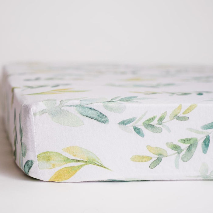 Nodnal Co Leafy Greens Fitted Crib Sheet - Premium Baby Bedding & Essentials
