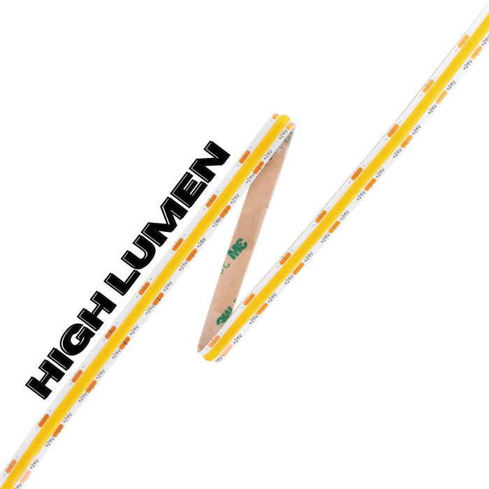 LED COB Tape Light – Dot-Free 10mm Flexible Strip, 24V