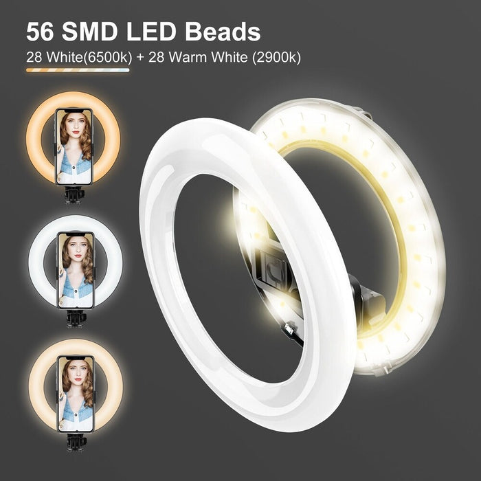 LED Selfie Ring Light with Tripod Stand for Selfie Makeup