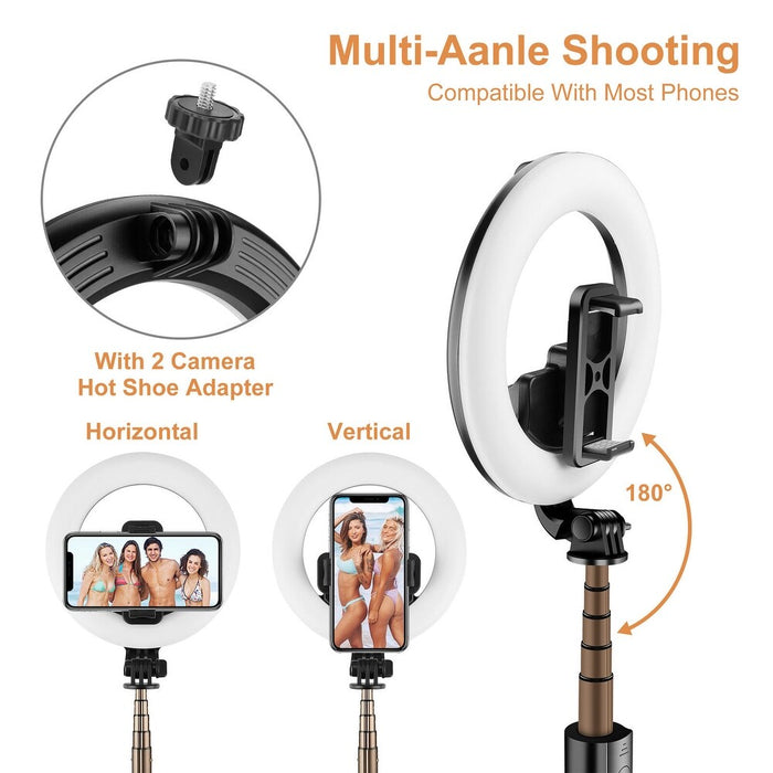 LED Selfie Ring Light with Tripod Stand for Selfie Makeup