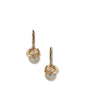 Anne Klein Gold Tone Levback Pearl Drop Earrings