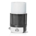 Leviton 2613 Locking Connector, 30 Amp, 125 Volt, Industrial Grade - Black & White
