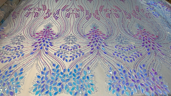 Lily Flower Iridescent Lace