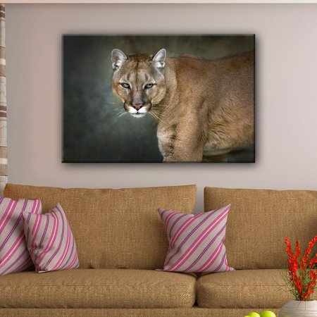 Lion Staring at The Front Modern Home Decor Ready to Hang - EK CHIC HOME