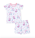 Loungewear Short Set Golf Carts And Flowers