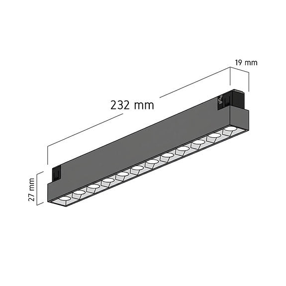 LUCE Tracklight LT11 LUCE PISTA 10 3000K Silver – LED track light spotlight, view 2 | LAMP & LIGHT - Design forward Decorative lamp , Downlights, pendant lamp , striplights