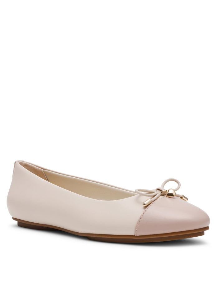 Anne Klein Bone Taupe Luci Ballet Flat