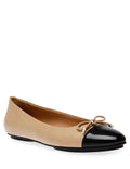 Anne Klein Nude-Black Luci Multi Ballet Flat