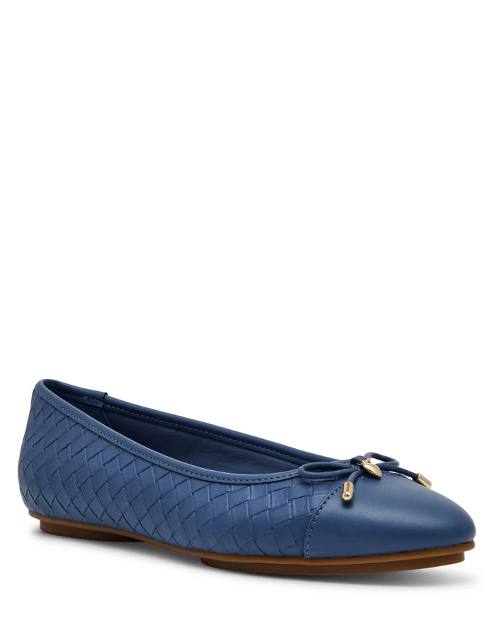 Anne Klein Blue Luci Wrap Ballet Flat