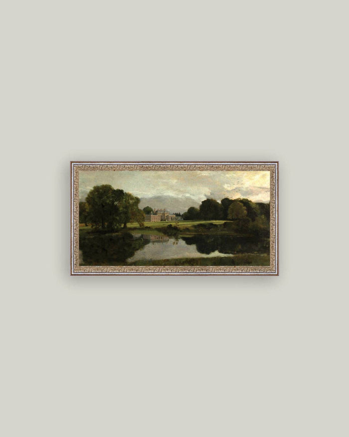 Malvern Hall in Warwickshire Framed Antique Art