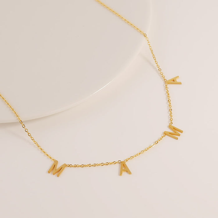 Nodnal Co MAMA Letter Necklace - Premium Baby Bedding & Essentials