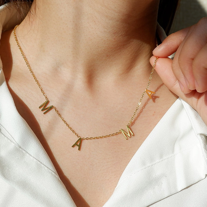 Nodnal Co MAMA Letter Necklace - Premium Baby Bedding & Essentials