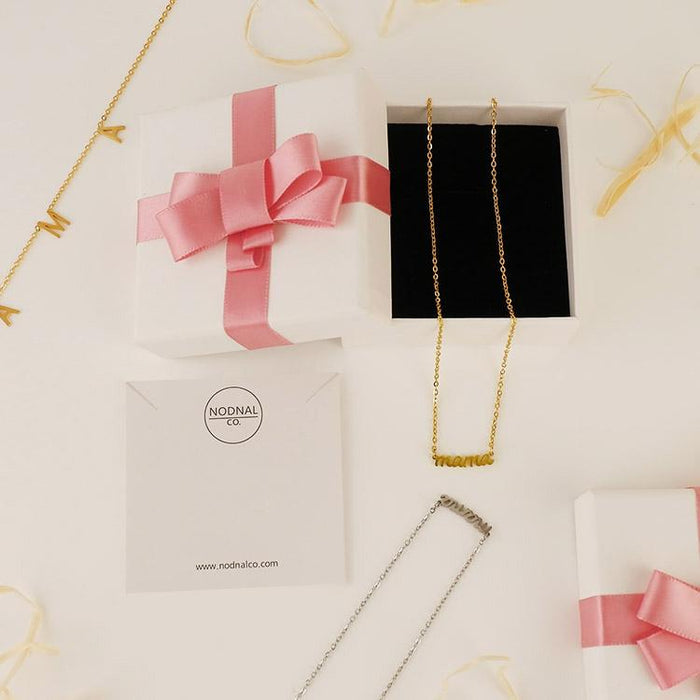 Nodnal Co Mama Script Necklace - Premium Baby Bedding & Essentials