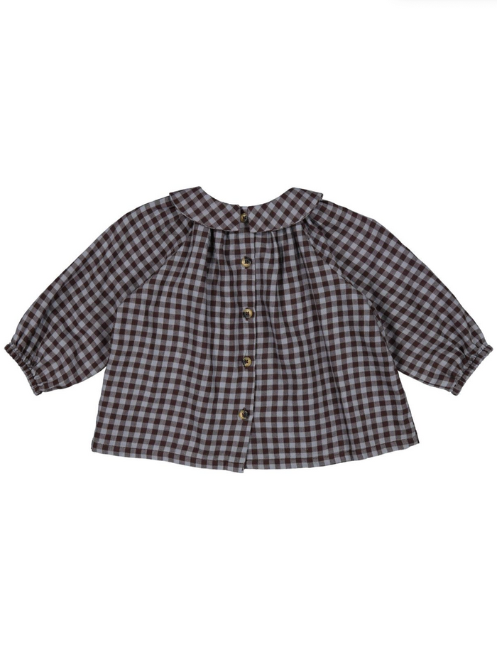 MarMar Tully Blouse Espresso Check