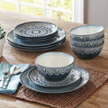 Medallion 12-Piece Dinnerware Set - EK CHIC HOME