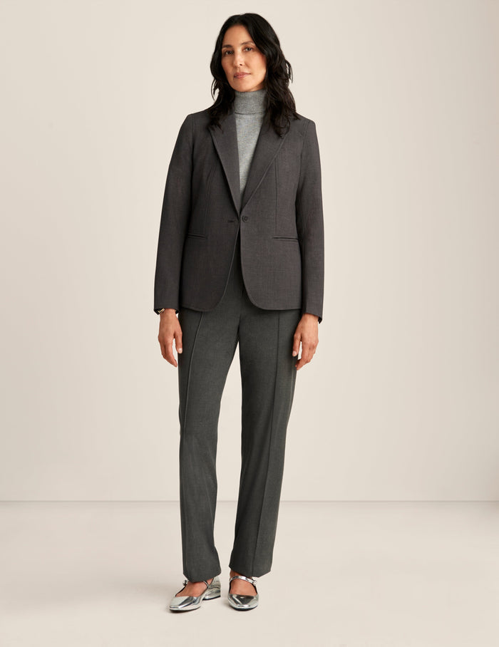 Anne Klein Melange Single Button Jacket