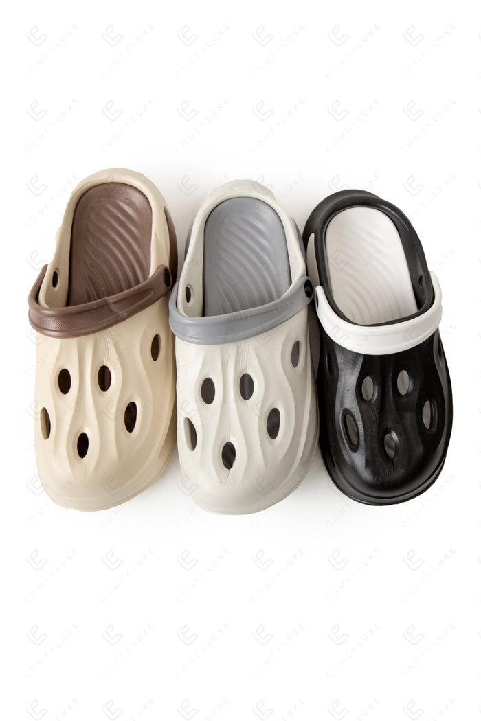MEN’S DUAL COLOR CLOGS SLIPPERS/SLIDES