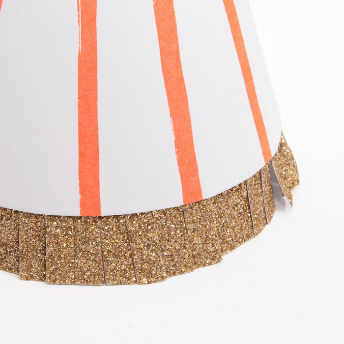 Meri Meri Party Stripe Pompom Party Hats - bubblegum market