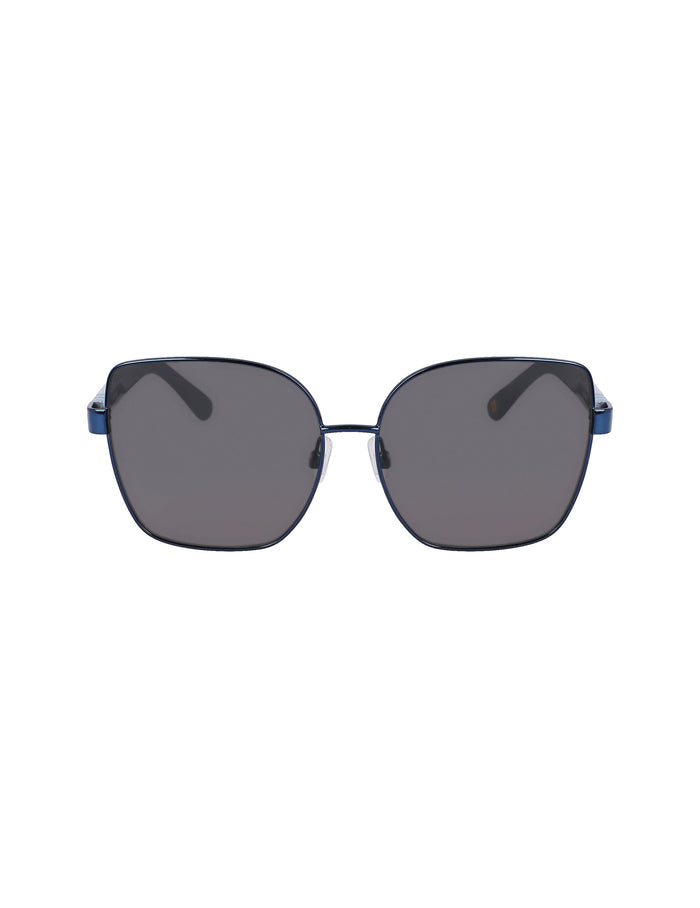 Anne Klein Navy Metal Braided Sunglasses